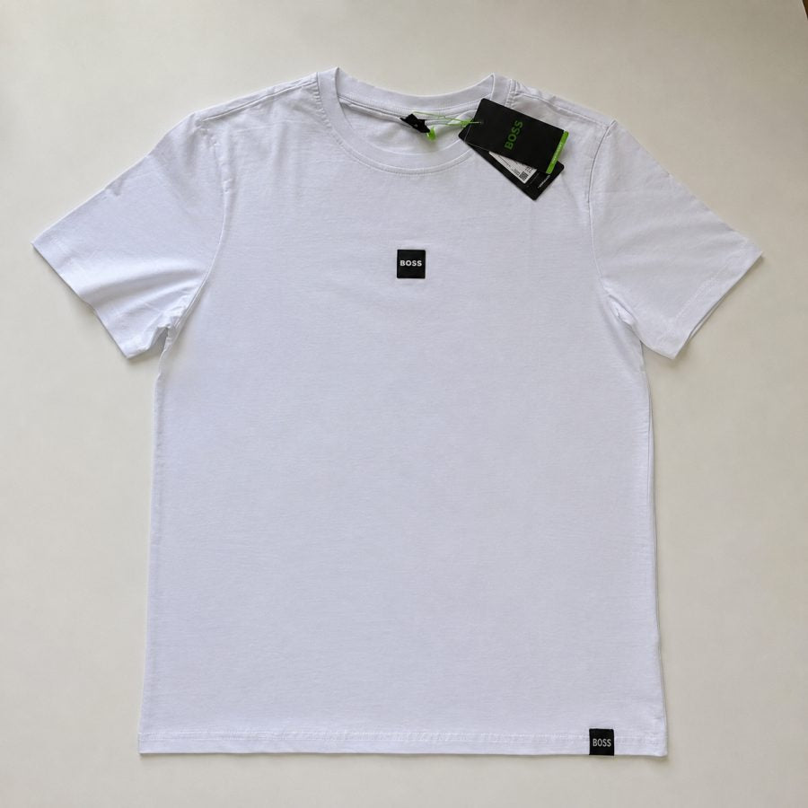 Playera Calidad Turca BOSS Blanca (logo cuadrado chico)