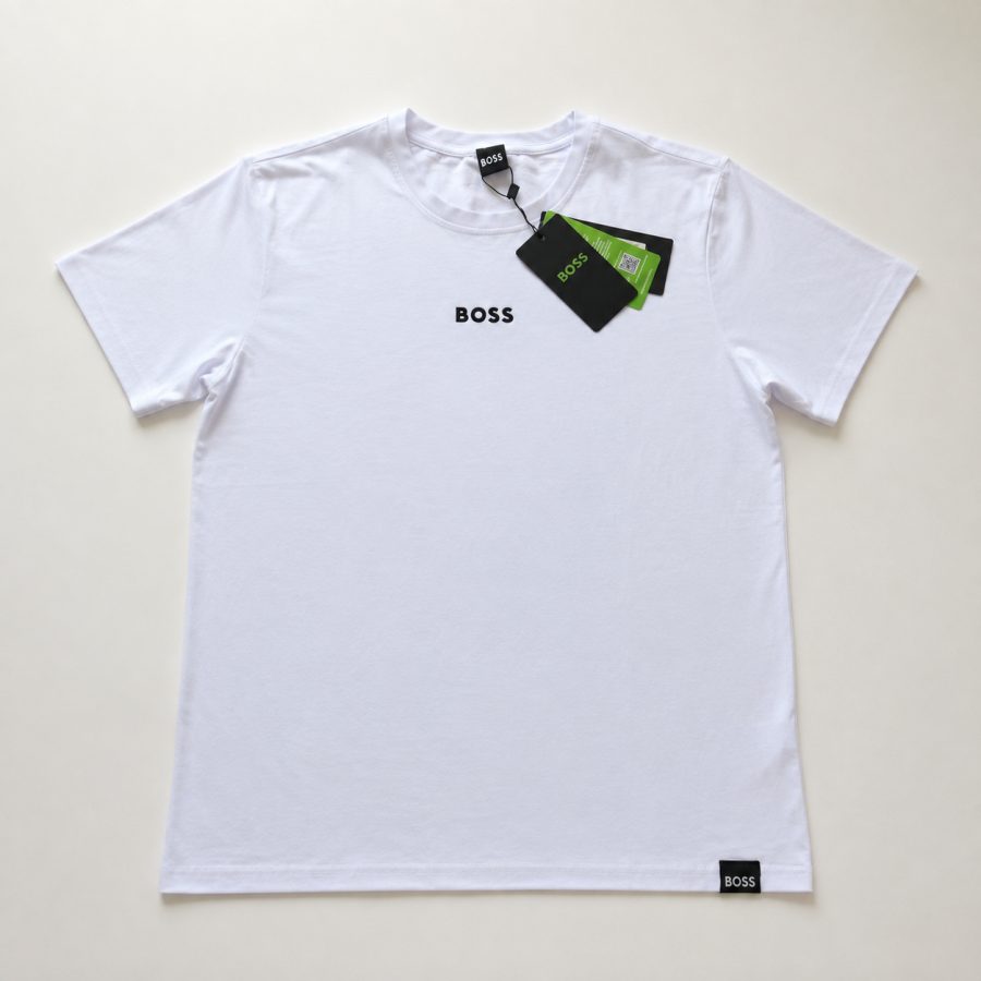 Playera Calidad Turca BOSS Blanca (logo chico)