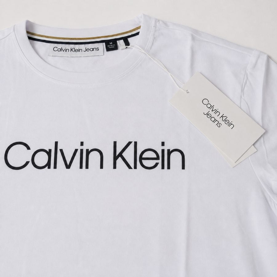 Playera Calidad Turca Calvin Klein Blanca