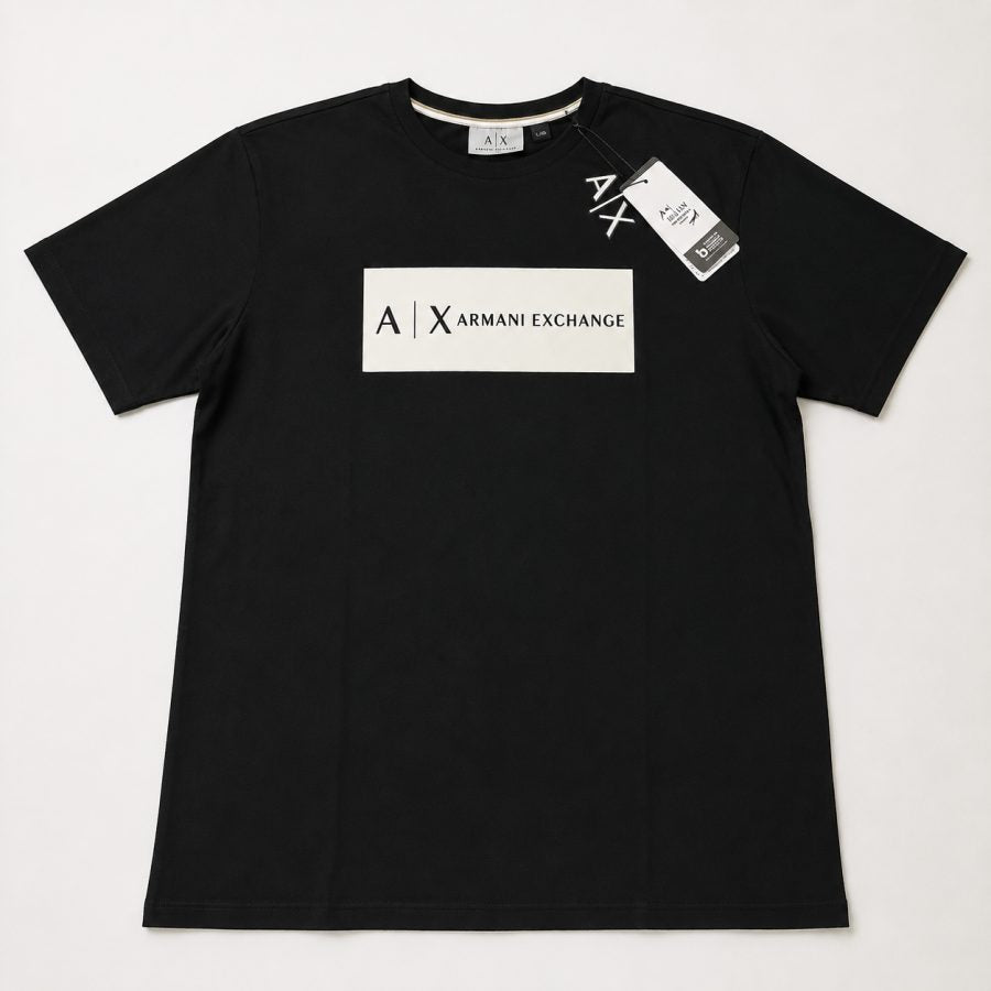 Playera Calidad Turca Armani Exchange Negra (caja blanca A|X)