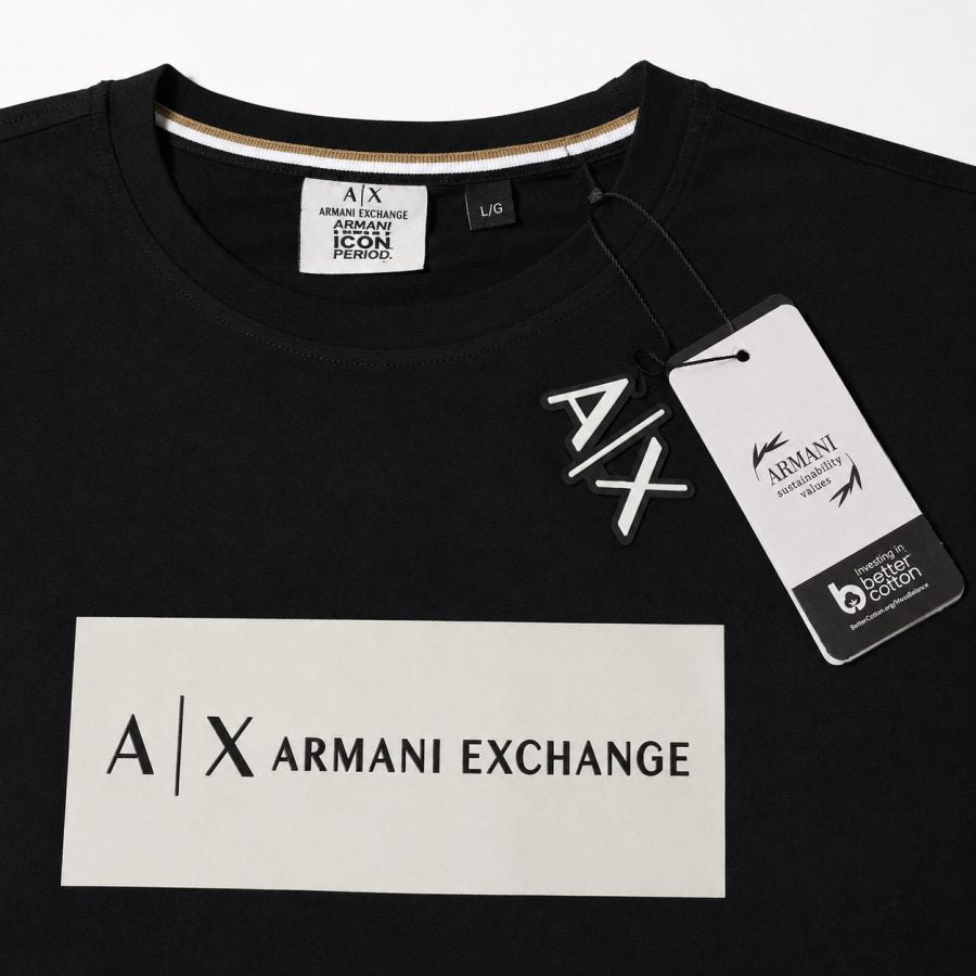 Playera Calidad Turca Armani Exchange Negra (caja blanca A|X)