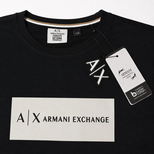 Playera Calidad Turca Armani Exchange Negra (caja blanca A|X)