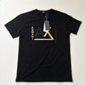 Playera Calidad Turca Armani Exchange Negra (dorado y triángulo)