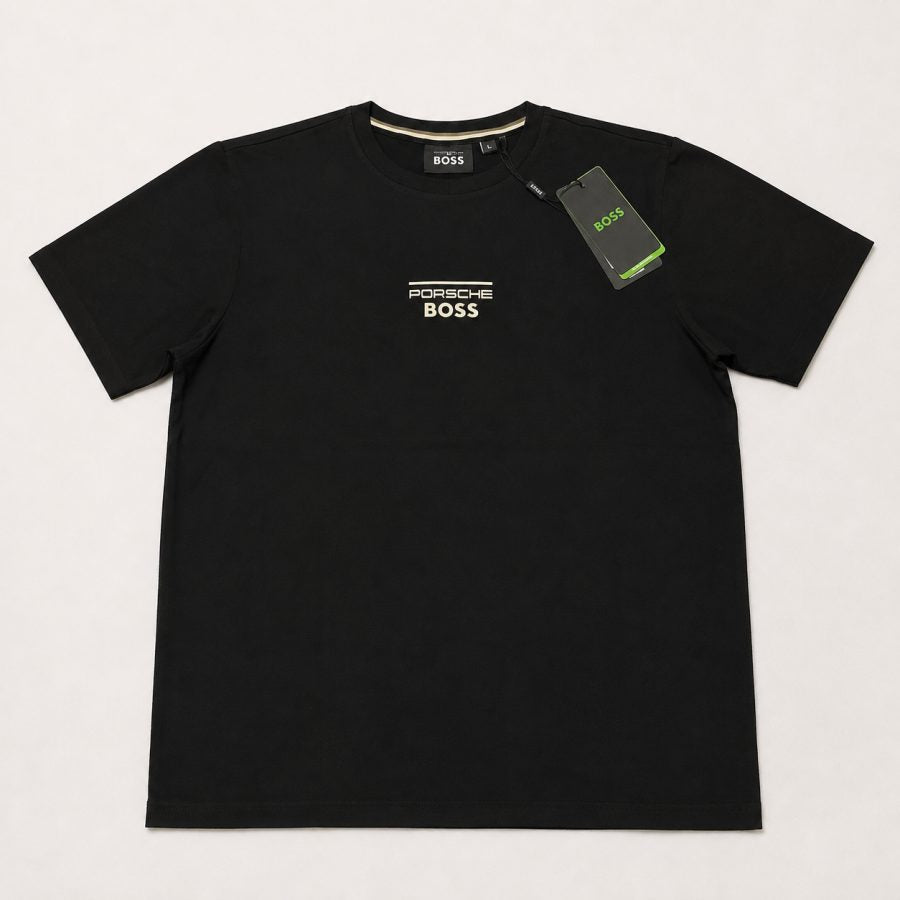 Playera Calidad Turca Porsche x BOSS Negra (tag verde)