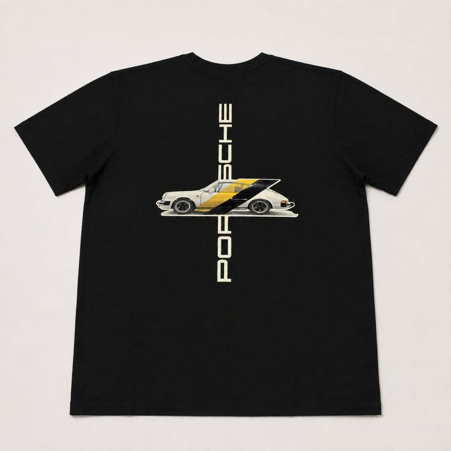 Playera Calidad Turca Porsche x BOSS Negra (tag verde)