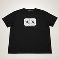 Playera Calidad Turca Armani Exchange Negra (A|X plateado grande)