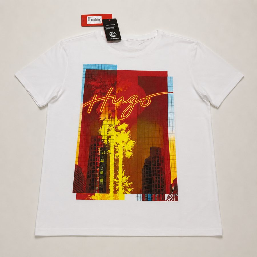 Playera Calidad Turca HUGO Blanca
