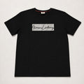 Playera Calidad Turca Armani Exchange Negra (cursiva plateada)