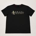 Playera Calidad Turca Armani Exchange Negra (letras doradas)