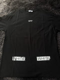 Playera Calidad G5 Off-White Negra