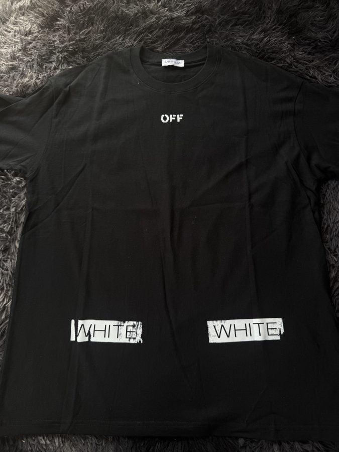 Playera Calidad G5 Off-White Negra