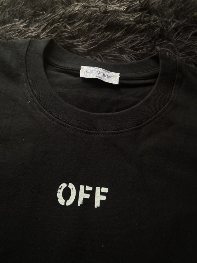 Playera Calidad G5 Off-White Negra