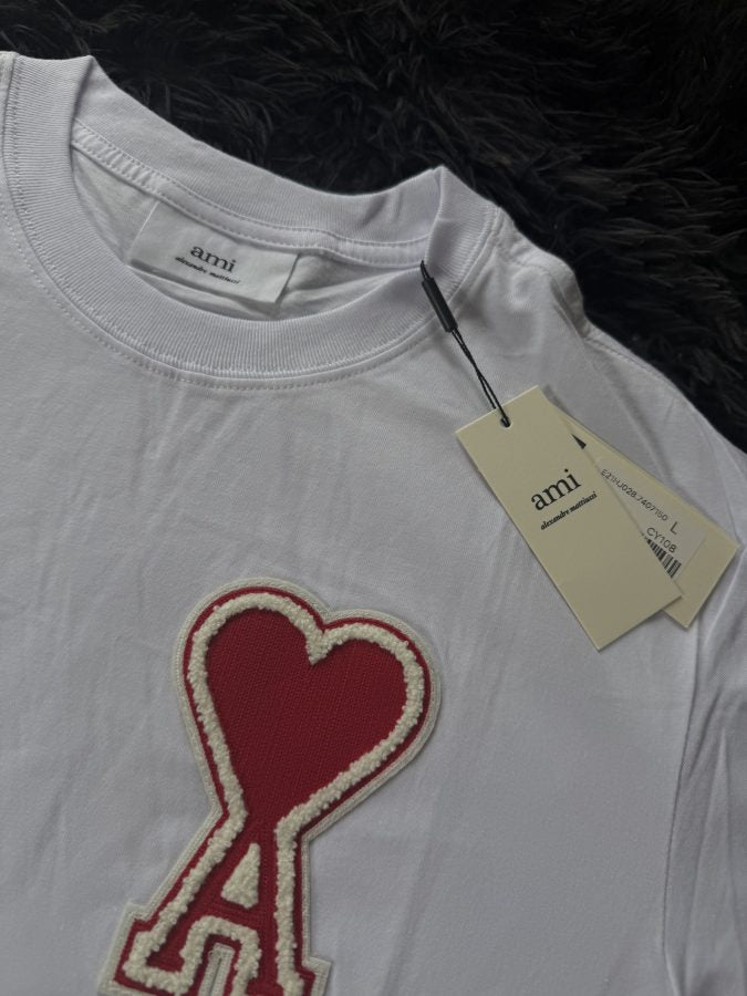Playera Calidad G5 Ami Paris Blanca