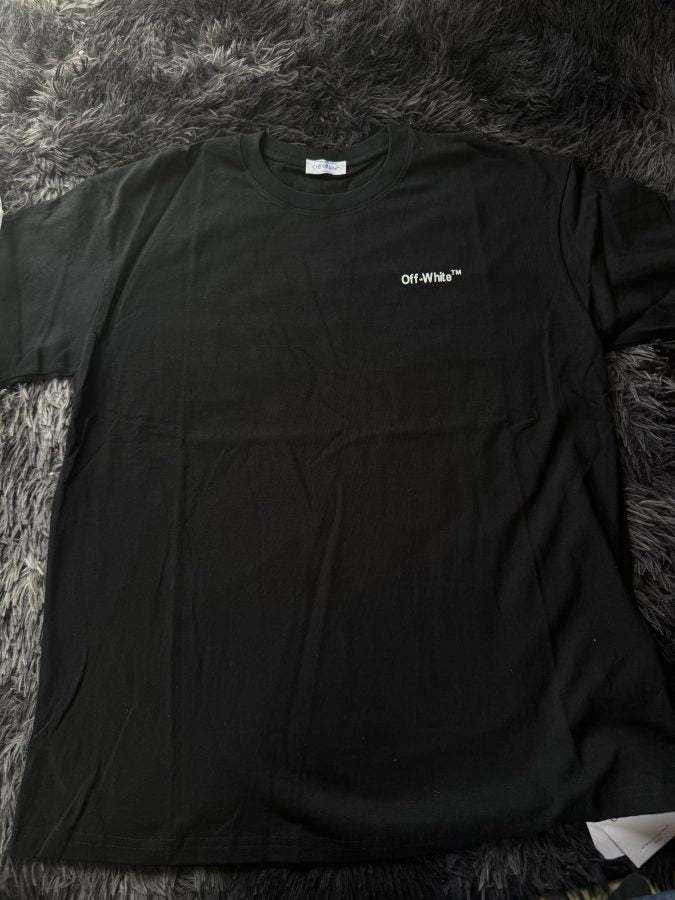 Playera Calidad G5 Off-White Negra