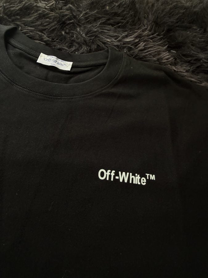 Playera Calidad G5 Off-White Negra