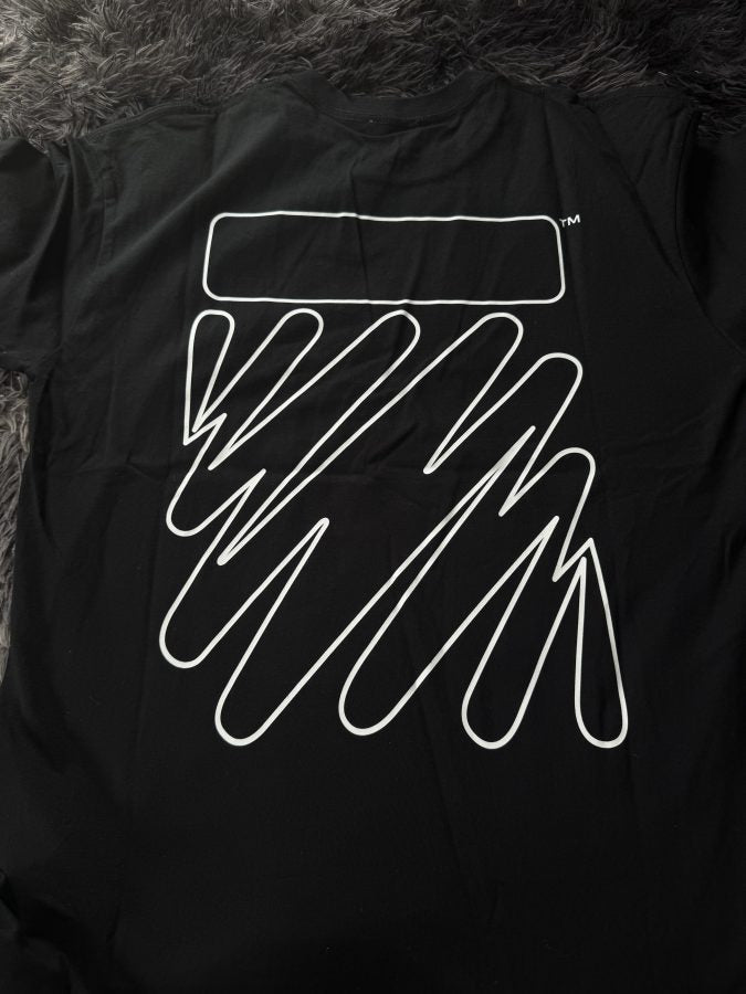 Playera Calidad G5 Off-White Negra