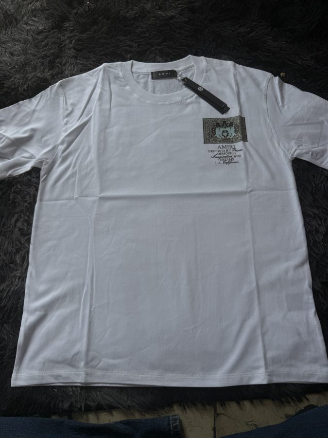 Playera Calidad G5 AMIRI Blanca