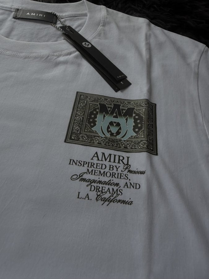 Playera Calidad G5 AMIRI Blanca