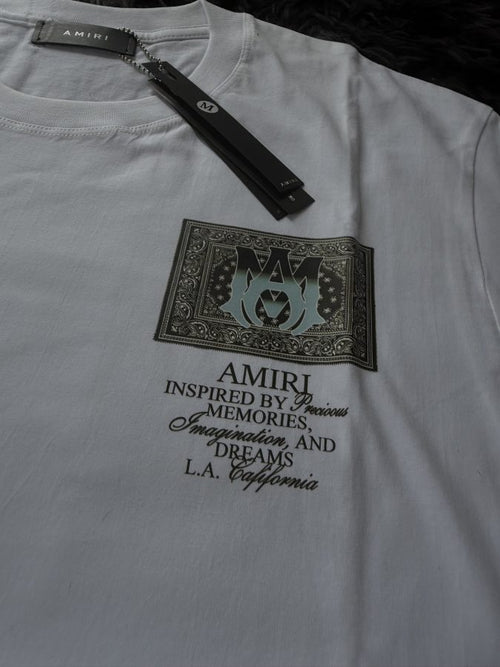 Playera Calidad G5 AMIRI Blanca