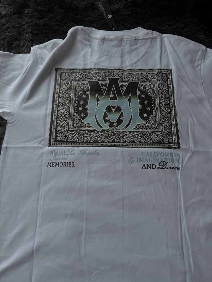 Playera Calidad G5 AMIRI Blanca