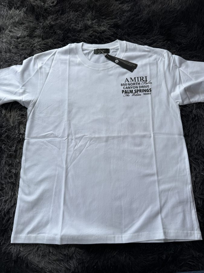 Playera Calidad G5 AMIRI Blanca