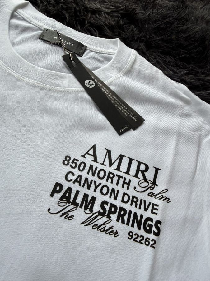 Playera Calidad G5 AMIRI Blanca