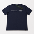 Playera Calidad Turca Porsche x BOSS Azul Marino
