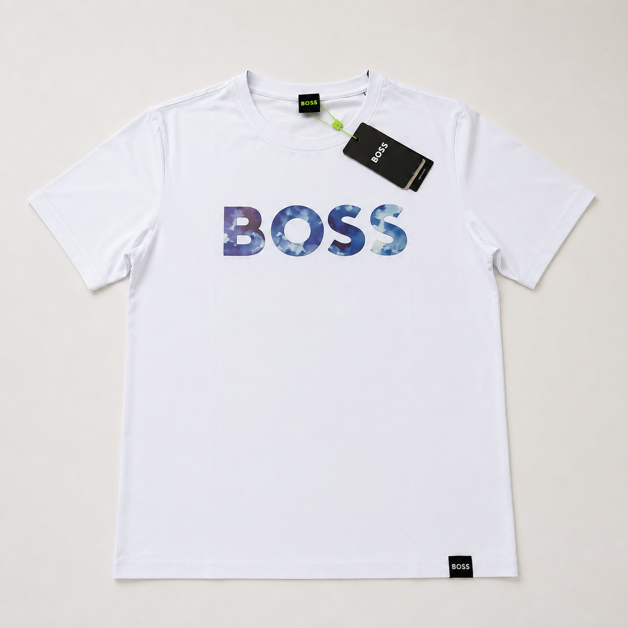 Playera Calidad Turca BOSS Blanca
