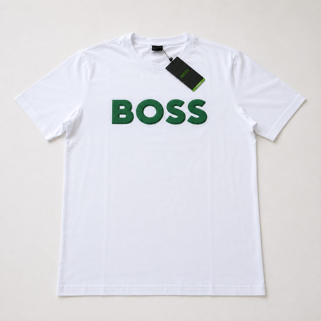 Playera Calidad Turca BOSS Blanca