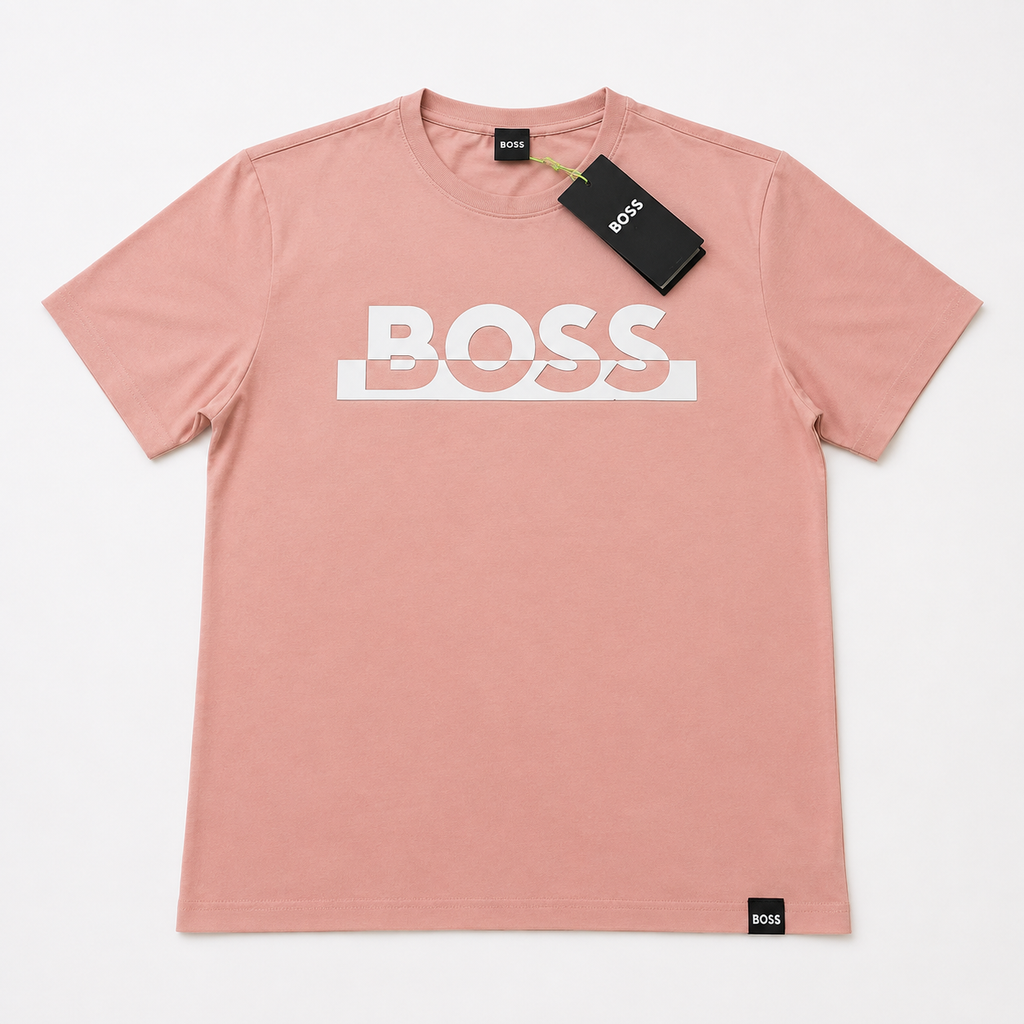 Playera Calidad Turca BOSS Rosa