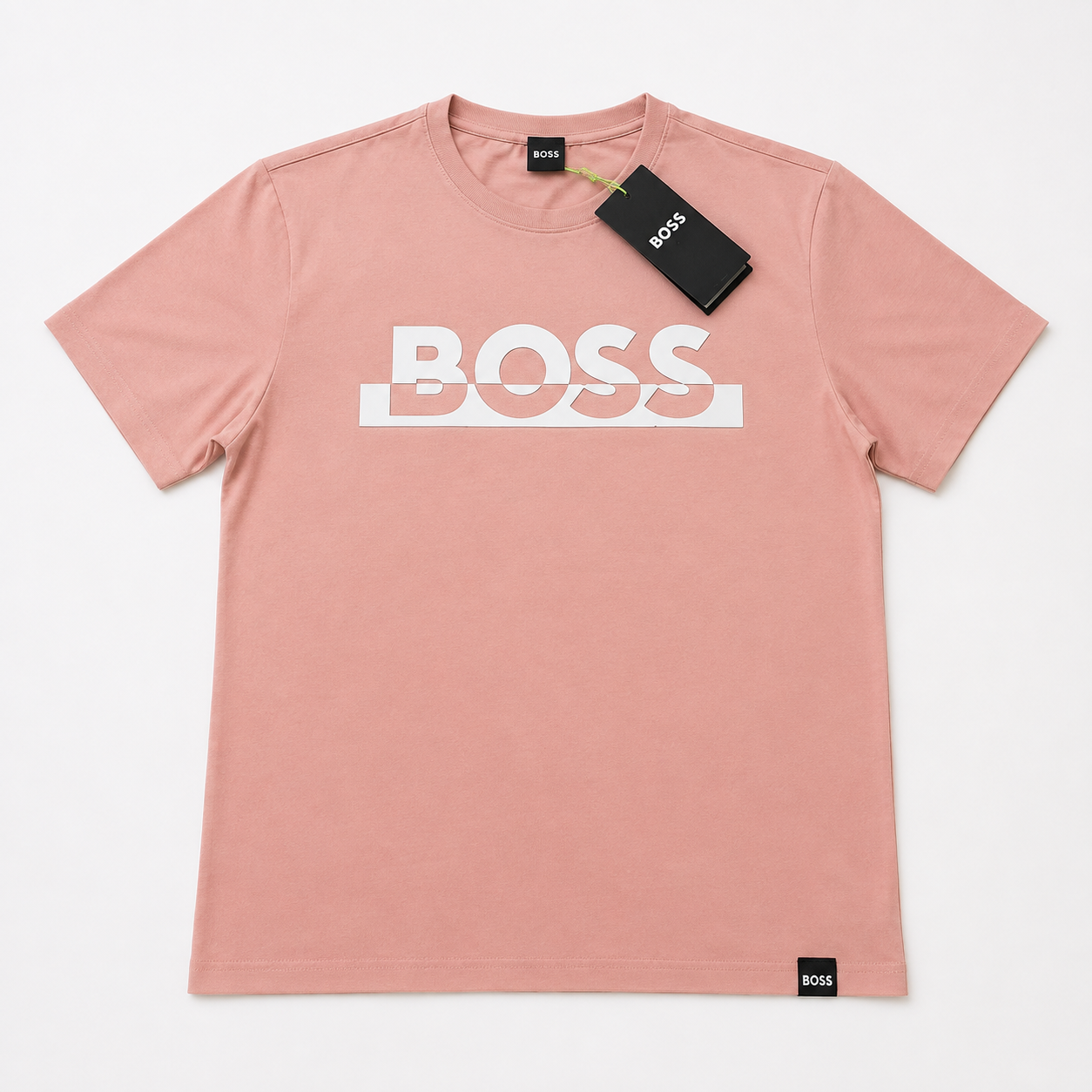 Playera Calidad Turca BOSS Rosa