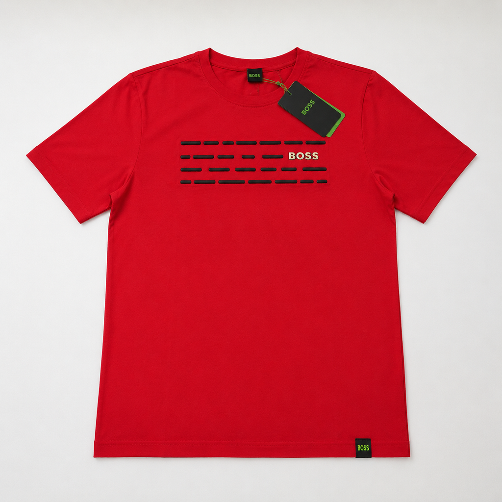 Playera Calidad Turca BOSS Roja