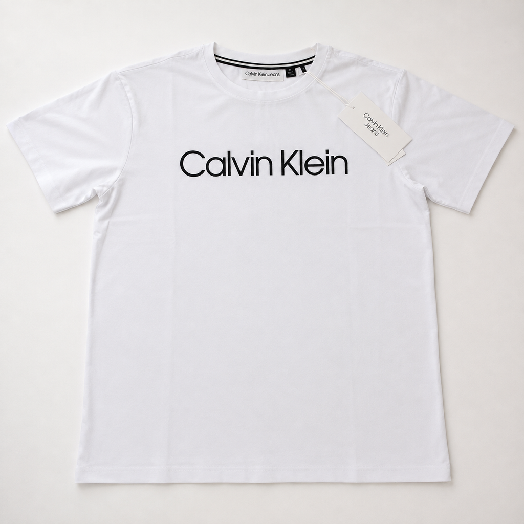 Playera Calidad Turca Calvin Klein Blanca