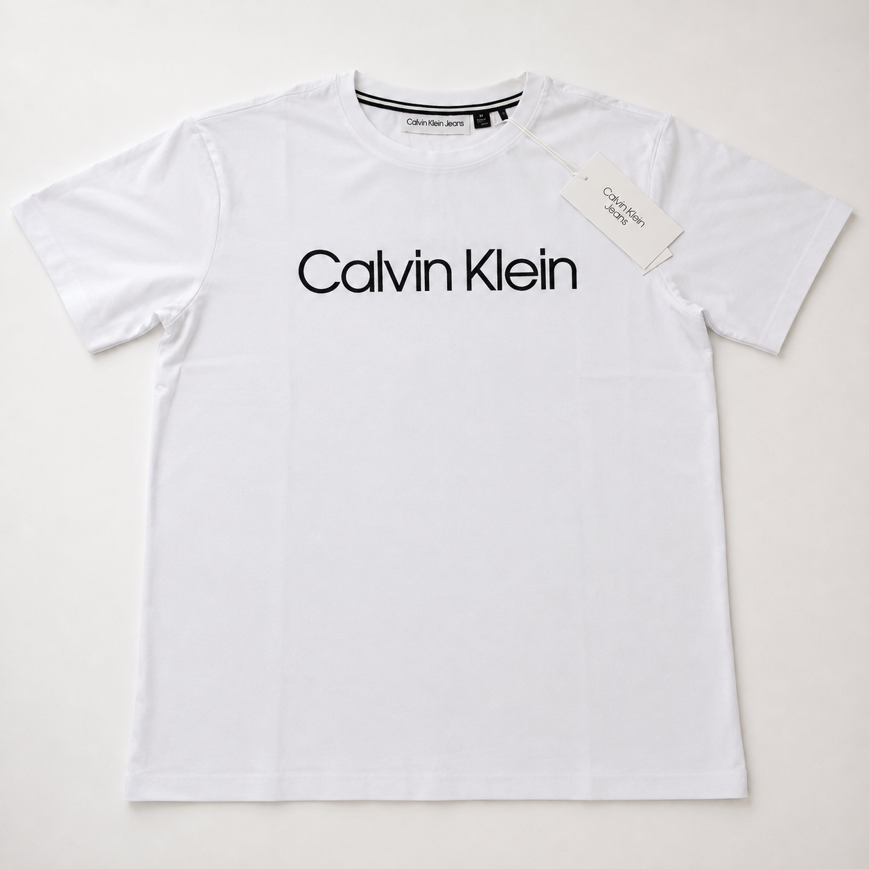 Playera Calidad Turca Calvin Klein Blanca