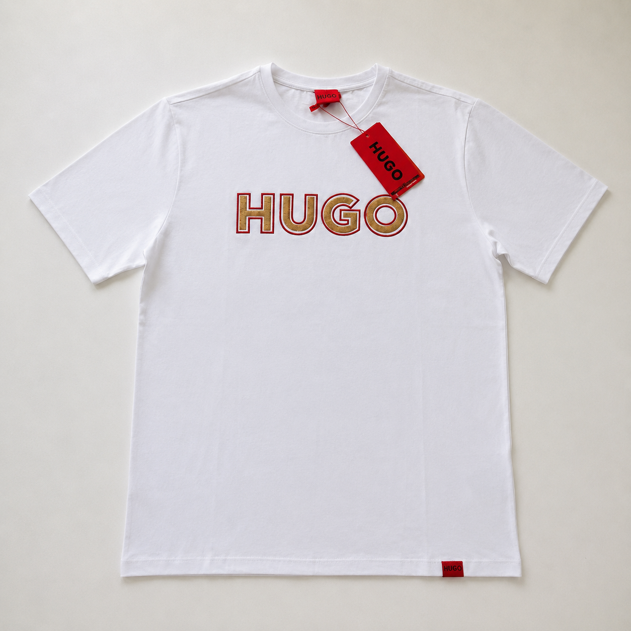 Playera Calidad Turca HUGO Blanca