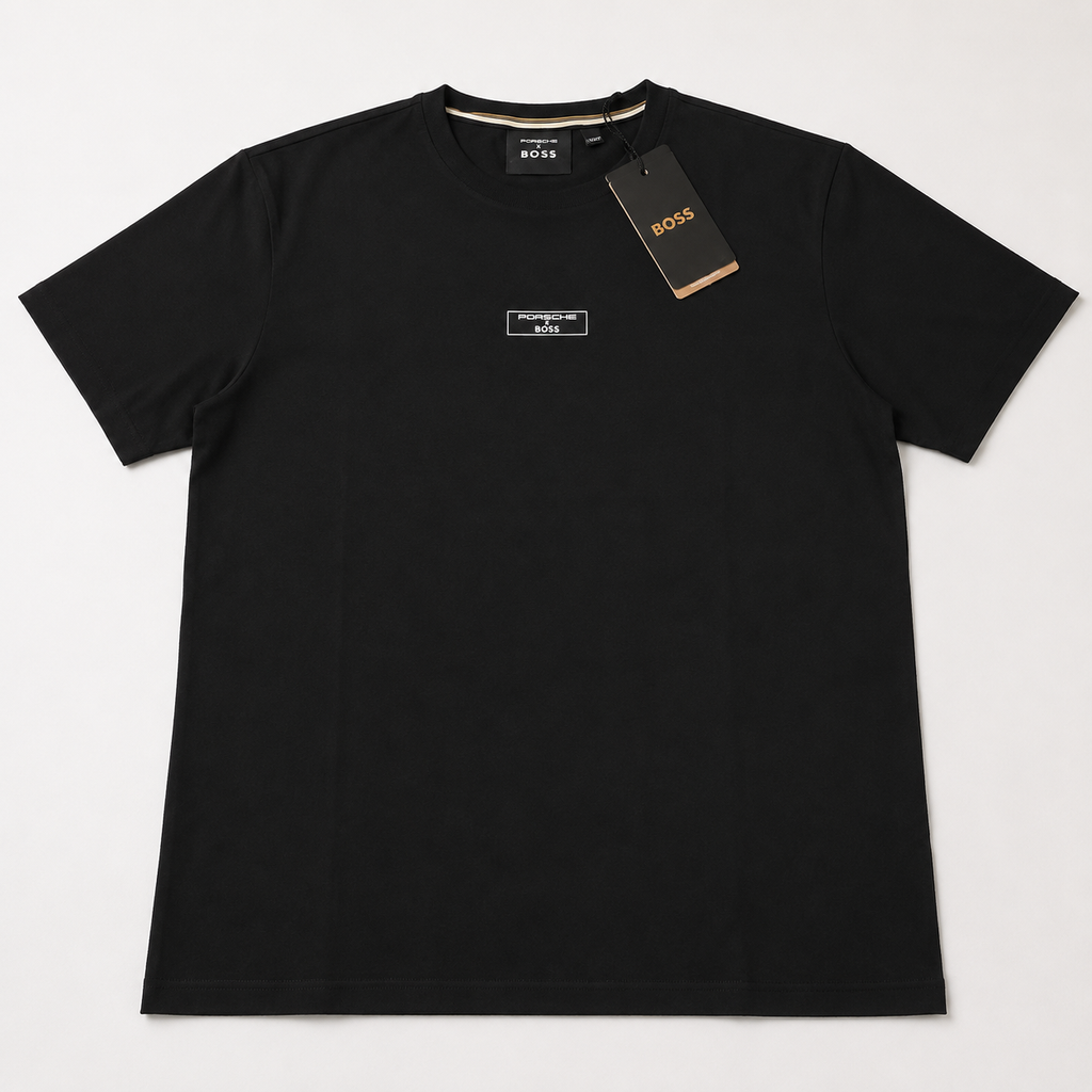 Playera Calidad Turca Porsche x BOSS Negra