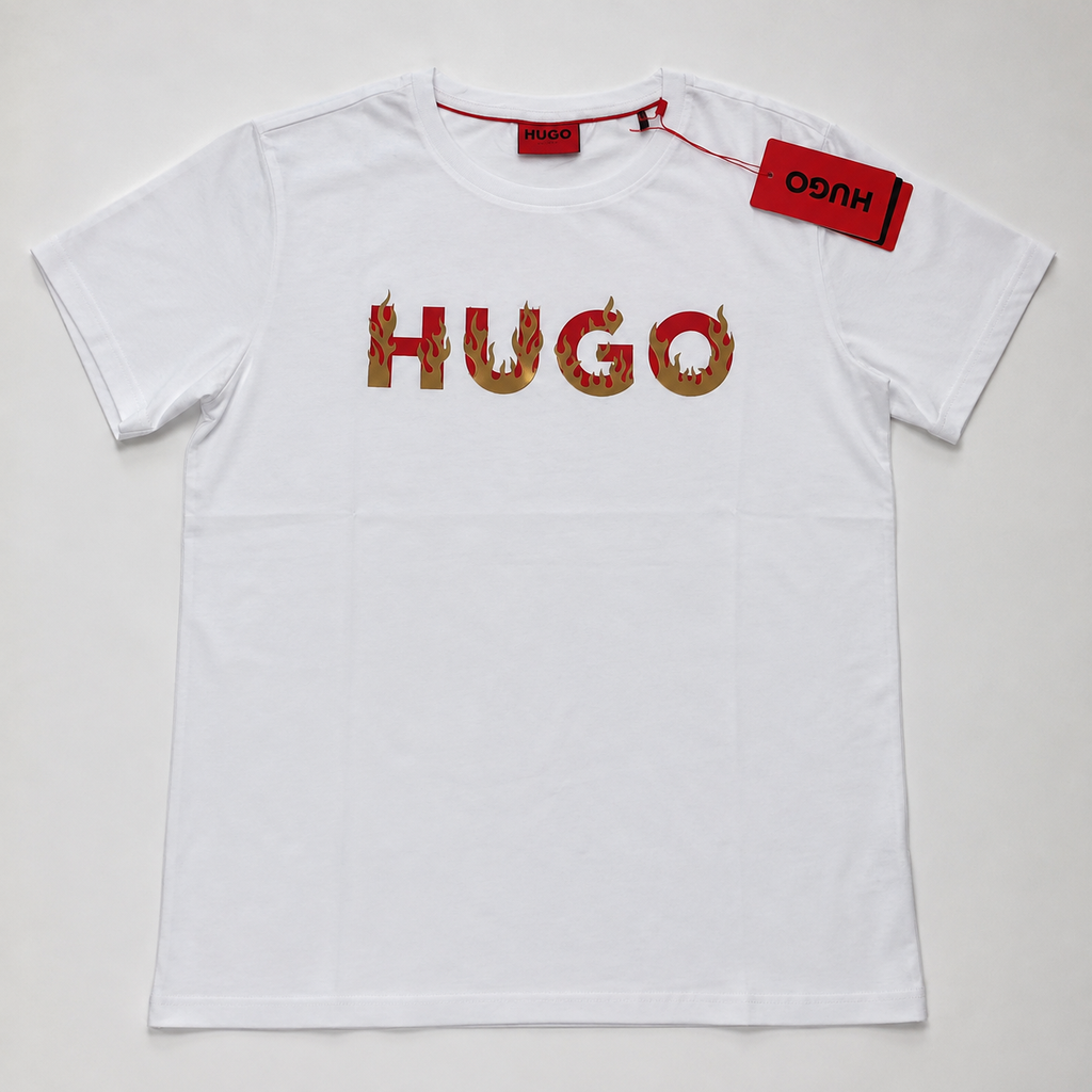 Playera Calidad Turca HUGO Blanca
