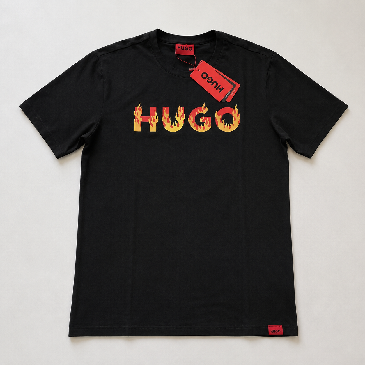 Playera Calidad Turca HUGO Negra
